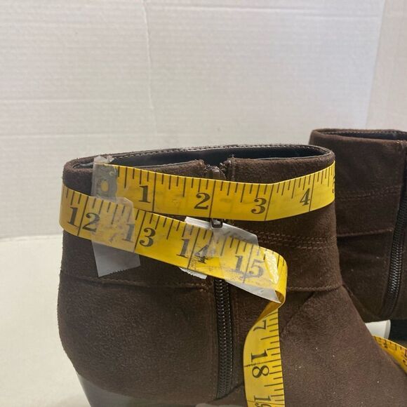 KIM ROGERS Brown Austin Booties Size 8.5 M - Picture 9 of 12